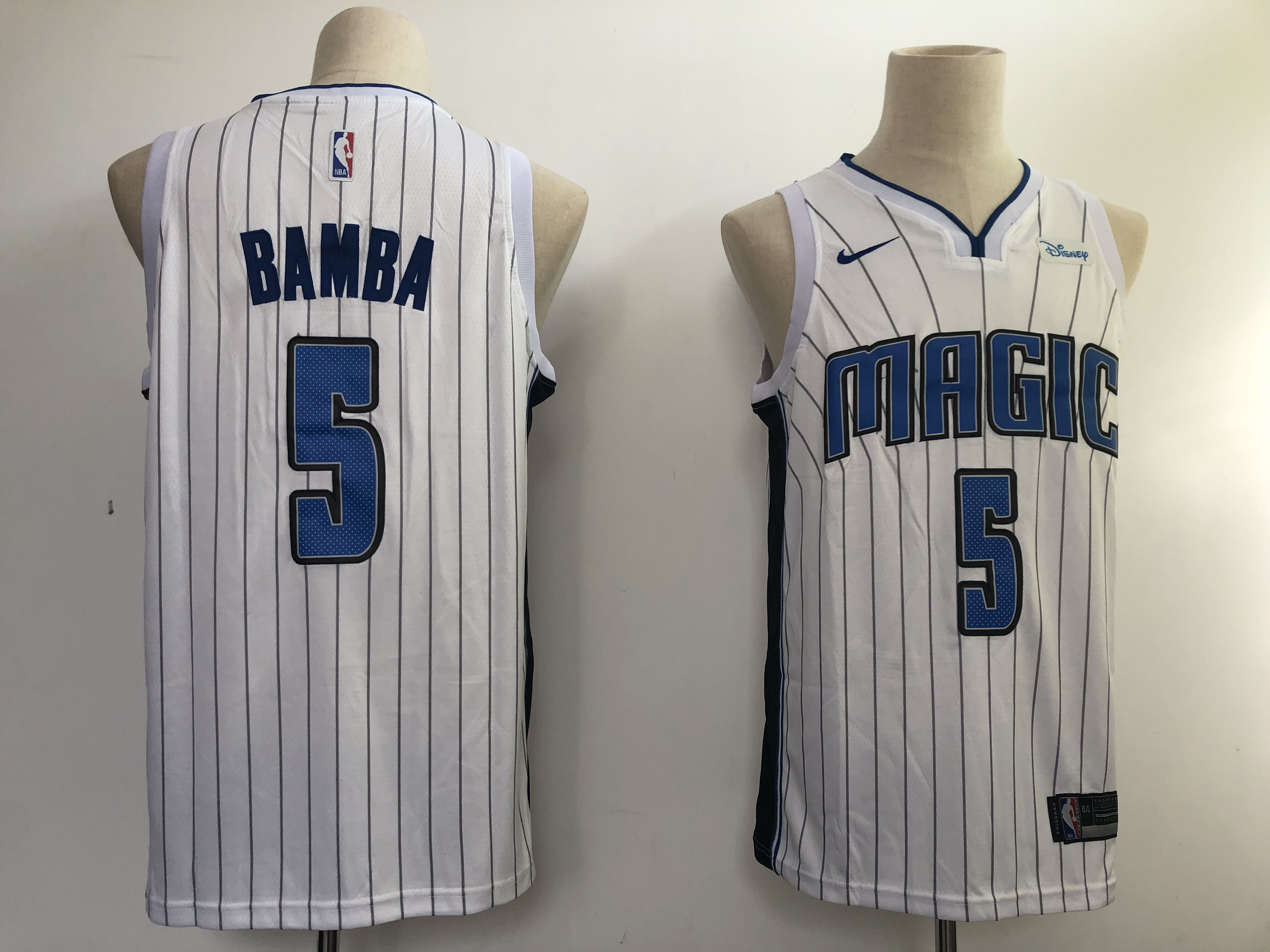 Men NBA Orlando Magic #5 Bamba white game Nike NBA Jerseys